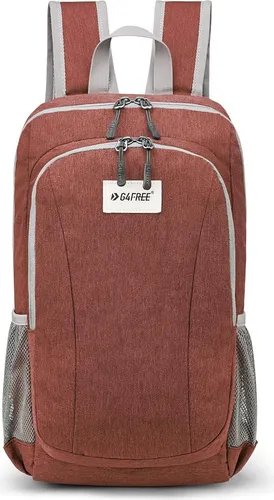 G4Free 10L Kleiner Rucksack Mini Daypack Rot - Fahrradrucksäcke - Kompakter 10L Rucksack mit reflektierendem Gürtel und verstellbarem Brustgurt für sicheres Tragen, ideal für Tagesausflüge und Wanderungen.