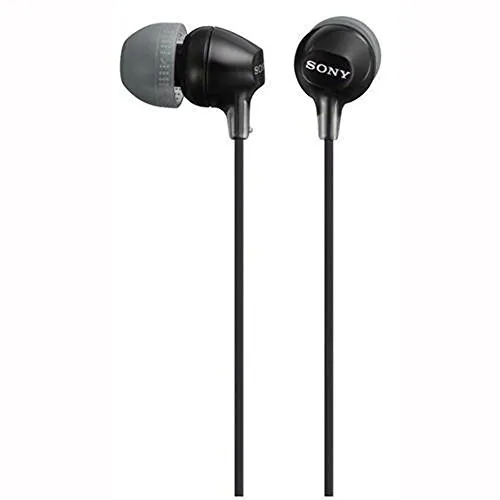 Sony Kopfhörer MDR-EX15LP schwarz - In-Ear-Kopfhörer mit extra Bass und integrierten Mikrofon, ideal für Musikliebhaber, die Wert auf Klangqualität und Komfort legen.