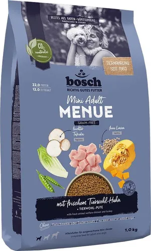 Bosch MENUE Mini Adult mit Tierwohl-Huhn 1kg von Bosch
