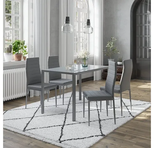 Vicco Esszimmerstuhl Grand in grau von Vicco