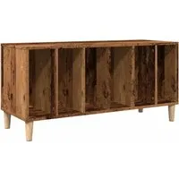 vidaXL Plattenschrank Altholz-Optik 100x38x48 cm - Kommode im Vintage-Stil, ideal zur Aufbewahrung von Schallplatten und als TV-Schrank nutzbar. Aus robustem Holzwerkstoff gefertigt, bietet er viel Stauraum und eine stabile Oberplatte für Geräte.
