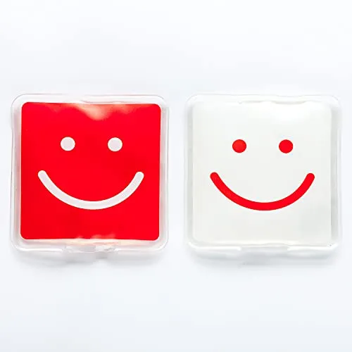 Home-Flair Taschenwärmer Wiederverwendbar (2er Set) – Handwärmer für Kinder & Erwachsene – Knick-Wärmekissen mit Smiley Motiv – Ideal für Winter, Outdoor & als Geschenk