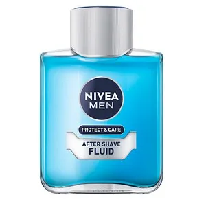 Nivea Men Protect + Care After Shave Fluid 100 ml - After Shave für Herren mit Aloe Vera & Pro Vitamin B5, beruhigt die Haut nach der Rasur und spendet intensive Feuchtigkeit.