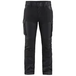 Blaklader Arbeitshose mit Stretch, Marineblau/Schwarz, Größe C36 - Jeans mit 63% Polyester und 33% Baumwolle, bietet optimalen Tragekomfort und Bewegungsfreiheit durch Stretchmaterial.