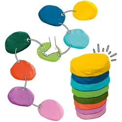 Alldoro Soft-Balanciersteine (60800) - Balance Trainer für Kinder und Erwachsene, fördert Koordination und Gleichgewicht, ideal für sportliche Aktivitäten und Spielstunden.