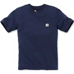 Herren T-Shirt K87 POCKET S/S T-SHIRT, navy, Größe S - Herren-Shirts im Relaxed Fit mit praktischer Brusttasche, aus hochwertigem Baumwoll-Polyester-Mix für optimalen Tragekomfort und Langlebigkeit.