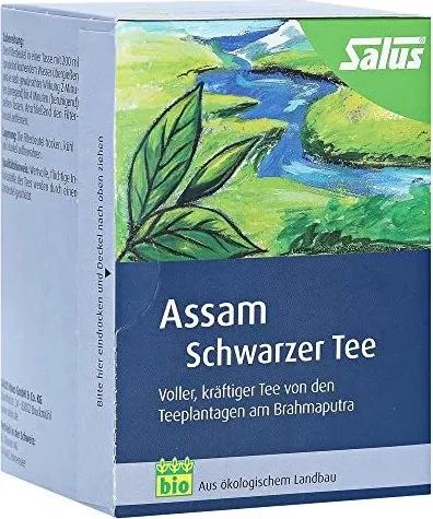 ASSAM schwarzer Tee Bio Salus Filterbeutel 15 St