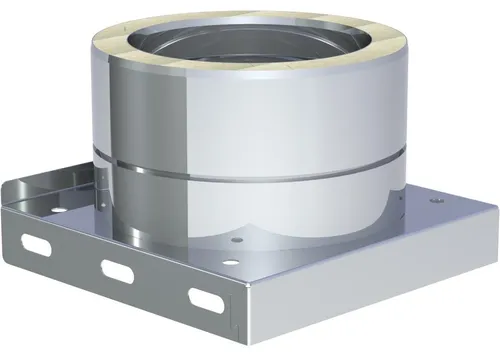 Produktbild Jeremias DW-ECO 2.0 Edelstahl Abgassystem Ø 150mm Grundplatte mit Kondensatablauf