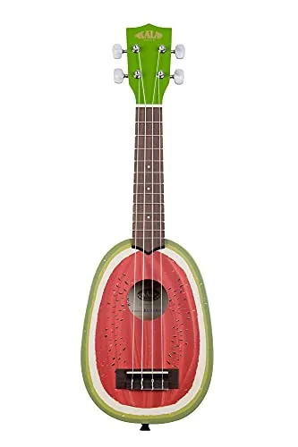 KALA KA-NV-WTML - Novelty Series Watermelon Soprano Ukulele, with Bag