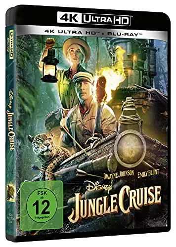Jungle Cruise (4K Ultra-HD) (+ Blu-ray 2D) - Abenteuerfilm für die ganze Familie, Freigegeben ab 12 Jahren, beeindruckende 4K Ultra-HD-Qualität für ein unvergessliches Seherlebnis.