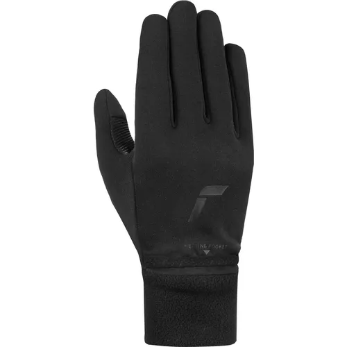 Reusch Heat Liner Touch-tec black (7700) 9 - Outdoor Handschuhe für Unisex und Herren, mit Touchscreen-Kompatibilität und integrierter Heizkissen-Tasche für wohlige Hände bei Kälte.
