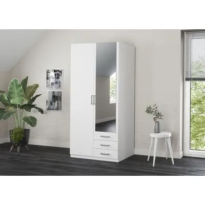 priess Kleiderschrank Amsterdam mit LED-Beleuchtung und viel Stauraum