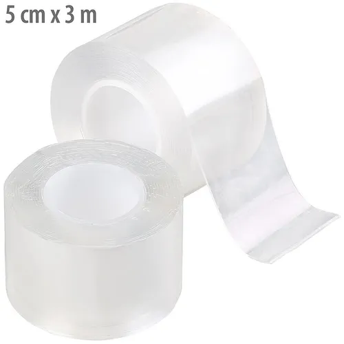 AGT Nanotape: 6m Doppelseitiges Nano-Klebeband, 5cm Breite, Tragkraft 110 g/cm²