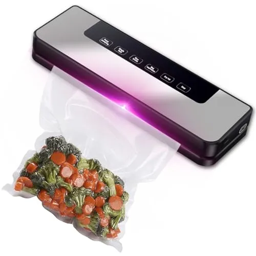 5 in 1 Vakuumiergerät – Lebensmittel bleiben bis zu 8x länger frisch - Vakuumierer mit 5 Modi für optimale Konservierung, inklusive 10 Vakuumierbeuteln. Ideal für trockene und feuchte Lebensmittel, sorgt für längere Frische und bewahrt Nährstoffe.