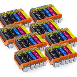 MS-Point 40er Sparset Tintenpatronen kompatibel zu Canon PGI-580BK/CLI-581 BK/C/M/Y inkl. CHIP