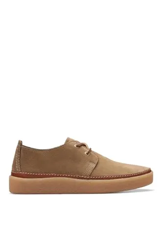 Clarks Herren Clarkwood Low - Bequeme Schnürhalbschuhe aus Oakwood Nubuk, 40 EU - Herren-Schnürhalbschuhe mit flacher Absatzform und mittlerer Weite, ideal für den Alltag und bequem zu tragen.