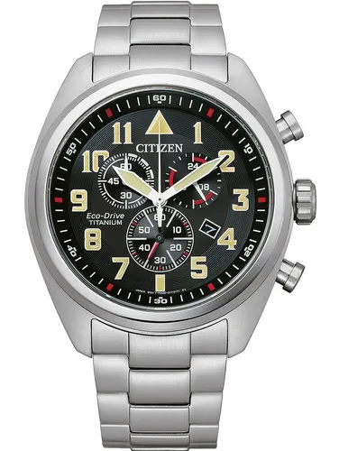 Citizen SUPER-TITANIUM ECO-DRIVE Solar Chronograph AT2480-81E