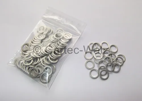 STÜCK Aluminiumring Aludichtung Dichtung AL 10x14x1,0mm DIN7603 Form A 100