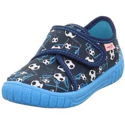 Superfit BILL WMS Hausschuh mit Fußballlogo - Mittel Hausschuh für Kinder, ideal für den Kindergarten, mit Fußballlogo und praktischer Größenschablone zum Download.