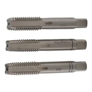BGS Gewindebohrer-Satz Vor-, Mittel- und Fertigschneider M14 x 2,0, 3-tlg.