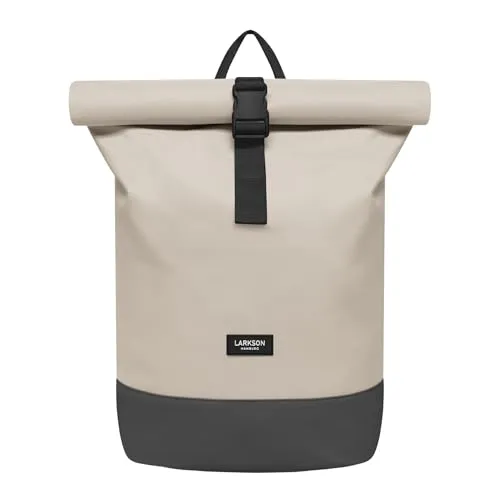 LARKSON Cityrucksack Janne - Flexibler Tagesrucksack mit Laptopfach - Cityrucksäcke mit Rolltop-Verschluss, wasserabweisend und gepolstert für optimalen Tragekomfort. Ideal für Büro und Freizeit.