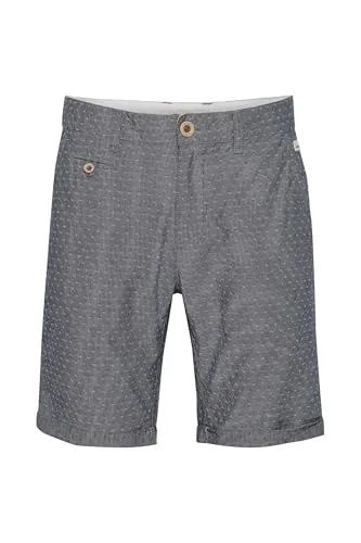 Blend BHSergio Herren Chino Shorts - Navy - Herren-Shorts aus 100% Baumwolle mit Rauten-Muster, ideal für Alltag und Freizeit, bietet hohen Tragekomfort und klassischen Stil.