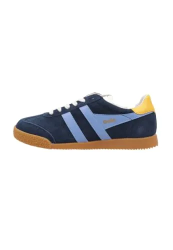 Gola Damen ELAN Sneaker Marineblau - 40 EU - Sneaker für Damen in Navy Blue, aus hochwertigem Wildleder mit 1.9 cm Absatzhöhe - ideal für Berufskleidung und komfortables Gehen.