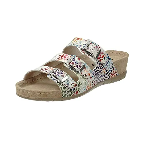 Rohde Damen, Frauen, Pantoletten, Slipper,Backless Slipper,Gartenschuhe,Sommerschuhe,sommerclogs,Clogs,Sandalen,Slipper,BEIGE,37 EU / 4 UK