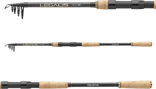 Daiwa Legalis Tele Spin 2,70m 30-90g – Teleskoprute für Spinn- und Grundangeln - Die Legalis Tele Spin ist eine kompakte und vielseitige Teleskoprute für mobile Angler. Mit nur 79 cm Transportlänge ideal für spontane Angelausflüge. Hochwertiger Kohlefaserblank für präzise Würfe und sicheres Drillen.