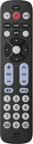 Produktbild One For All URC6821 Universal Fernbedienung Schwarz
