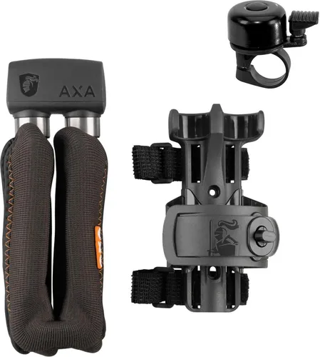Axa Faltschloss Foldable Lock 1000 Länge 105 cm Level 11 inkl. Fahrradklingel