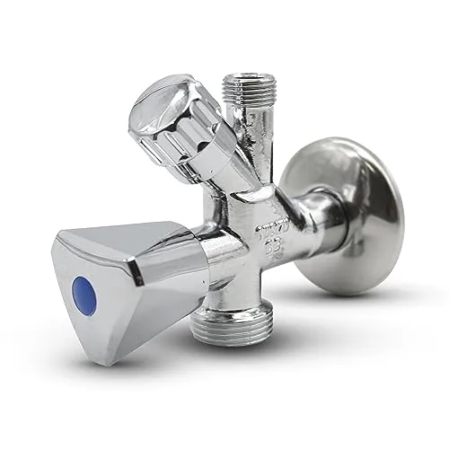 DOJA Barcelona | Kombi Eckventil | 1 Pack | Waschbecken- und Waschmaschinenhahn 1/2