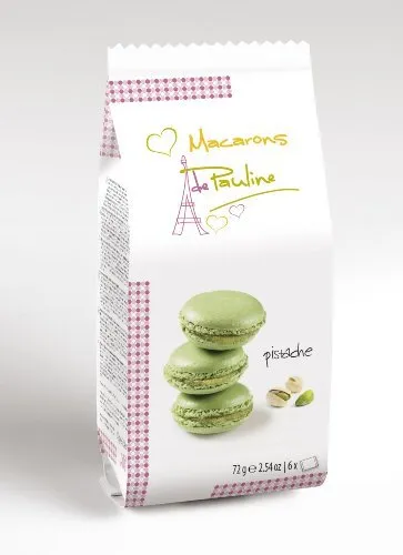 Macarons de Pauline Pistazie Mandel Creme 6 Makronentörtchen 72g