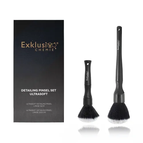 Exklusiv Chemie Detailing Pinsel Set Ultrasoft - Auto Reinigungspinsel 2er Set