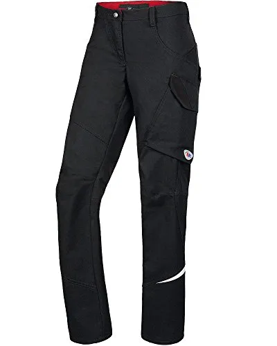 BP Arbeitshose 1981-570-32, Damen Bundhose in Schwarz, Größe 48 - Arbeits- & Schutzkleidung mit Stretch-Material für optimale Bewegungsfreiheit, 2 Eingrifftaschen und integrierter Smartphonetasche für praktischen Komfort.
