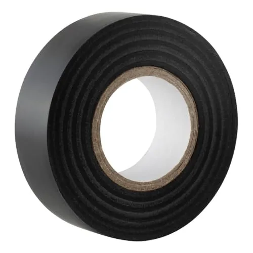 GOCABLETIES - Isolierband Schwarz - 19 mm x 20 m - strapazierfähiges, selbstklebendes Isolierband - zum Schutz, Bündeln und Reparieren von Kabeln - 1 Rolle