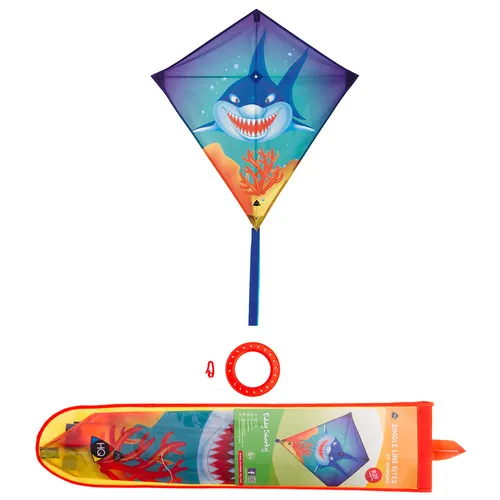 Kinderdrachen Einleiner Drachen HQ Eddy Sharky Hai Flugdrachen HQ Kite