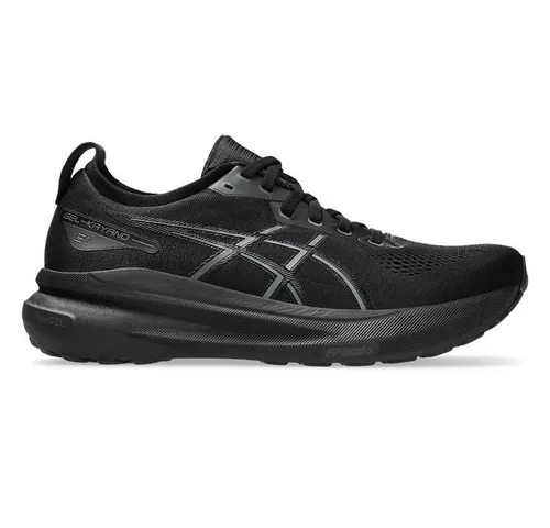 Asics Herren Gel-Kayano 31 schwarz 42.0 - Laufschuhe mit fortschrittlicher Stabilität und Dämpfung, ideal für Distanzläufe. Hergestellt aus 70 % recycelten Materialien, veganfreundlich und mit innovativer PureGEL™ Technologie für höchsten Komfort.