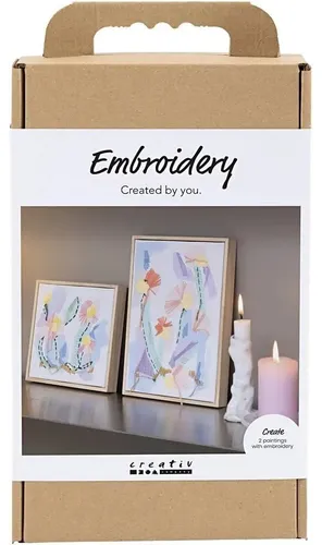 creativ company Kreativ Set 2 Sticken Bilder pastell