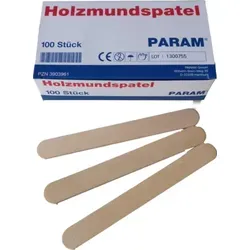 Mundspatel Holz Karton 100 St von PARAM