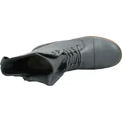 Andrea Conti Damen Stiefelette Leder Schnürboot 0348760, Grau - Wanderschuhe mit hochwertigem Leder, herausnehmbaren Einlagen und praktischer Schnürung für einfachen Einstieg. Ideal für den Herbst mit flexibler, rutschhemmender Laufsohle.