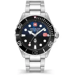Swiss Military Hanowa Offshore Diver II Herrenuhr - Armbanduhr für Herren, 20 ATM wasserdicht, mit robustem Edelstahlband und hochwertigem Swiss Ronda Quarz Uhrwerk für höchste Präzision.