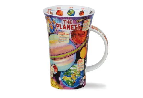 Dunoon Becher Glencoe - THE PLANETS, Sammelbecher - Thermobehälter mit einzigartigem Planeten-Design, ideal für Sammler und perfekte Geschenke für Astronomie-Enthusiasten.