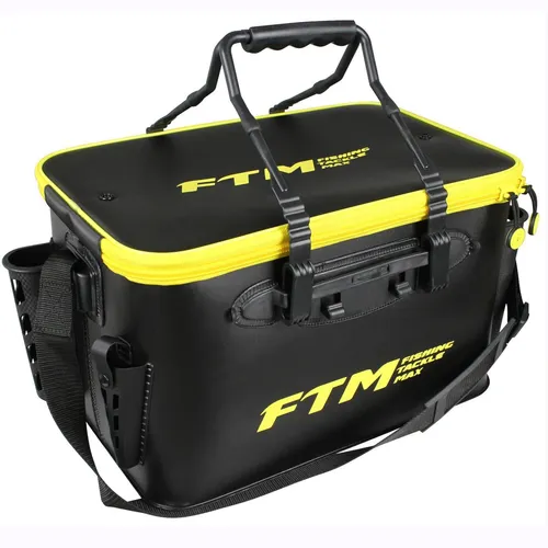 FTM Spoon Tackle Box L - Angeltasche für Forellenfischer - Robuste Transporttasche für Süßwasserangeln, ideal für alle Fischarten und bietet optimalen Stauraum mit den Maßen 42x27x26 cm.