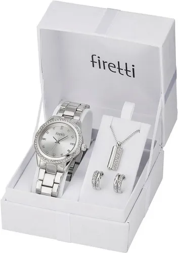 Firetti Armband Uhr Set 4-tlg. Silber von Firetti