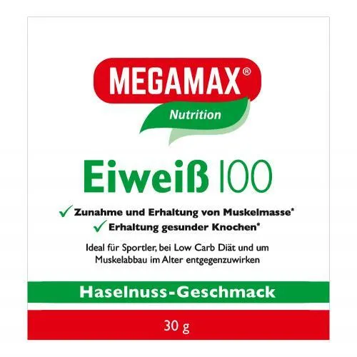 EIWEISS 100 Haselnuss Megamax Pulver 30 g