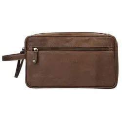 BRUNO BANANI Kulturtasche Echt Leder Herren - Reisetasche aus hochwertigem Rindleder, ideal für Reisen mit cleverer Organisation und flexiblem Design für optimale Nutzung.