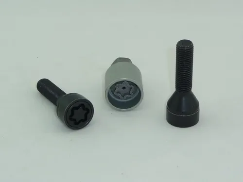 H&R Felgenschlösser 2 Stk. schwarz M14x1,5x40 - Felgenschlösser für optimale Diebstahlsicherung, inklusive 2 Schloßbolzen und Adapter, ideal für Vorder- oder Hinterachse, robustes Stahlmaterial.