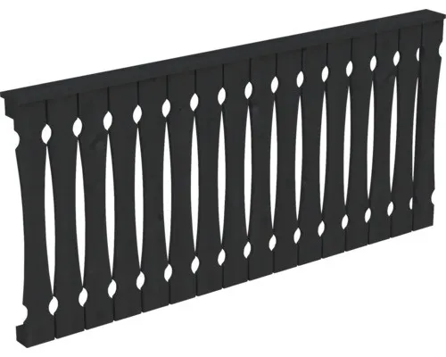 Skanholz Brüstungsgeländer Balkonschalung, 205 cm - Brüstungsgeländer aus massiver nordischer Fichte, ideal für Terrassenüberdachungen. Langlebig und wetterfest, mit einer Höhe von 96 cm für sicheren Halt.