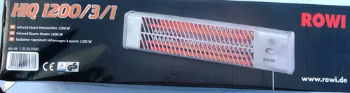 Rowi Infrarot Quarz Heitzstraler HIQ1200/3/1 1200W